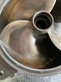 Hamilton Boat Impeller repaired by Neil Pederson