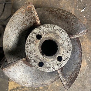 oxidized, water-damaged SCOTT 852 impeller