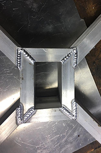 welded metal frame